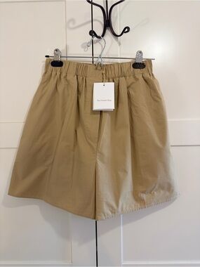 NWT The Frankie Shop Lui Organic Cotton Boxer Short - Sahara beige - Size M